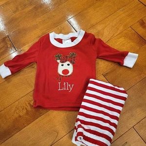 Gently Used "Lily" size 6 months pajamas
